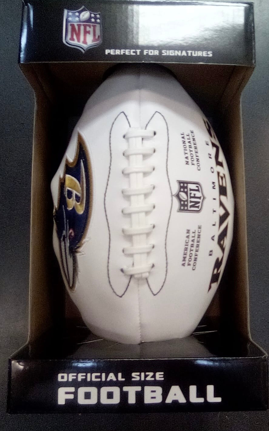 Baltimore Ravens Full Size logo Autograph Signature Football product image 4