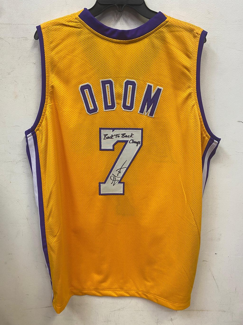 Lamar Odom Los Angeles Lakers autographed jersey COA product image 1