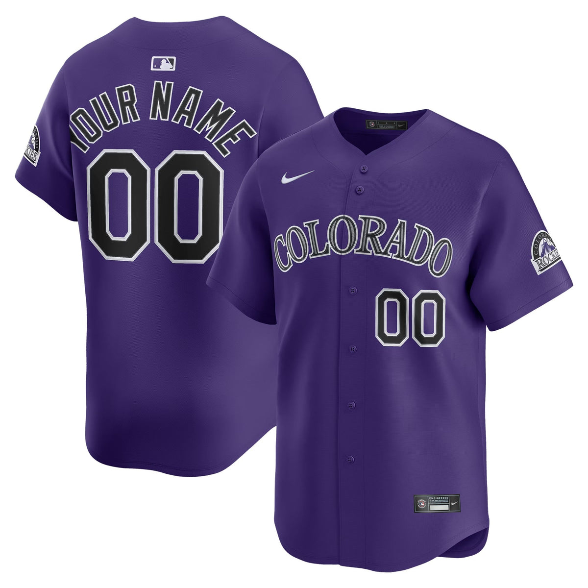 Any name & Number Custom Colorado Rockies Official MLB Nike product image 1