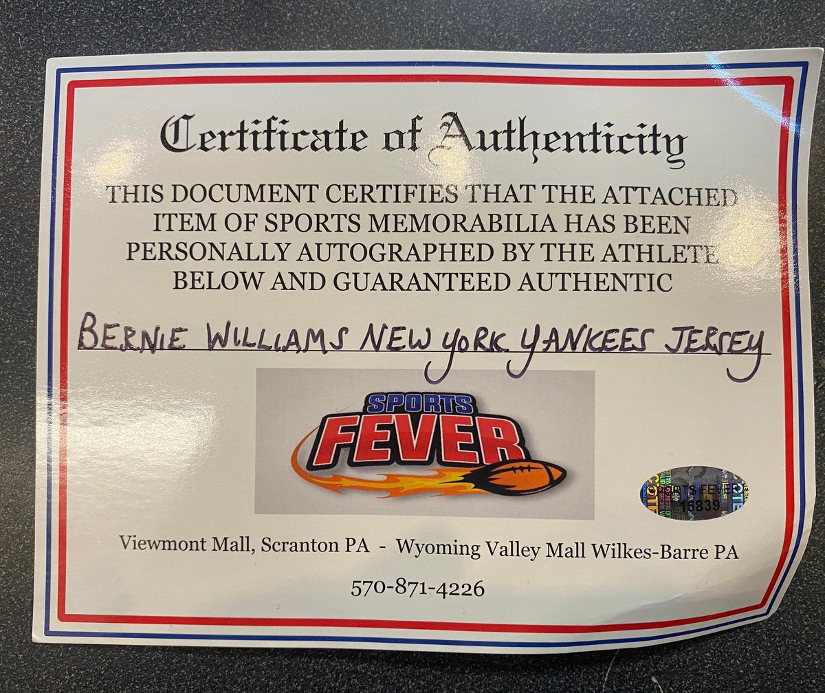 Bernie Williams autographed New York Yankees Nike jersey COA product image 4