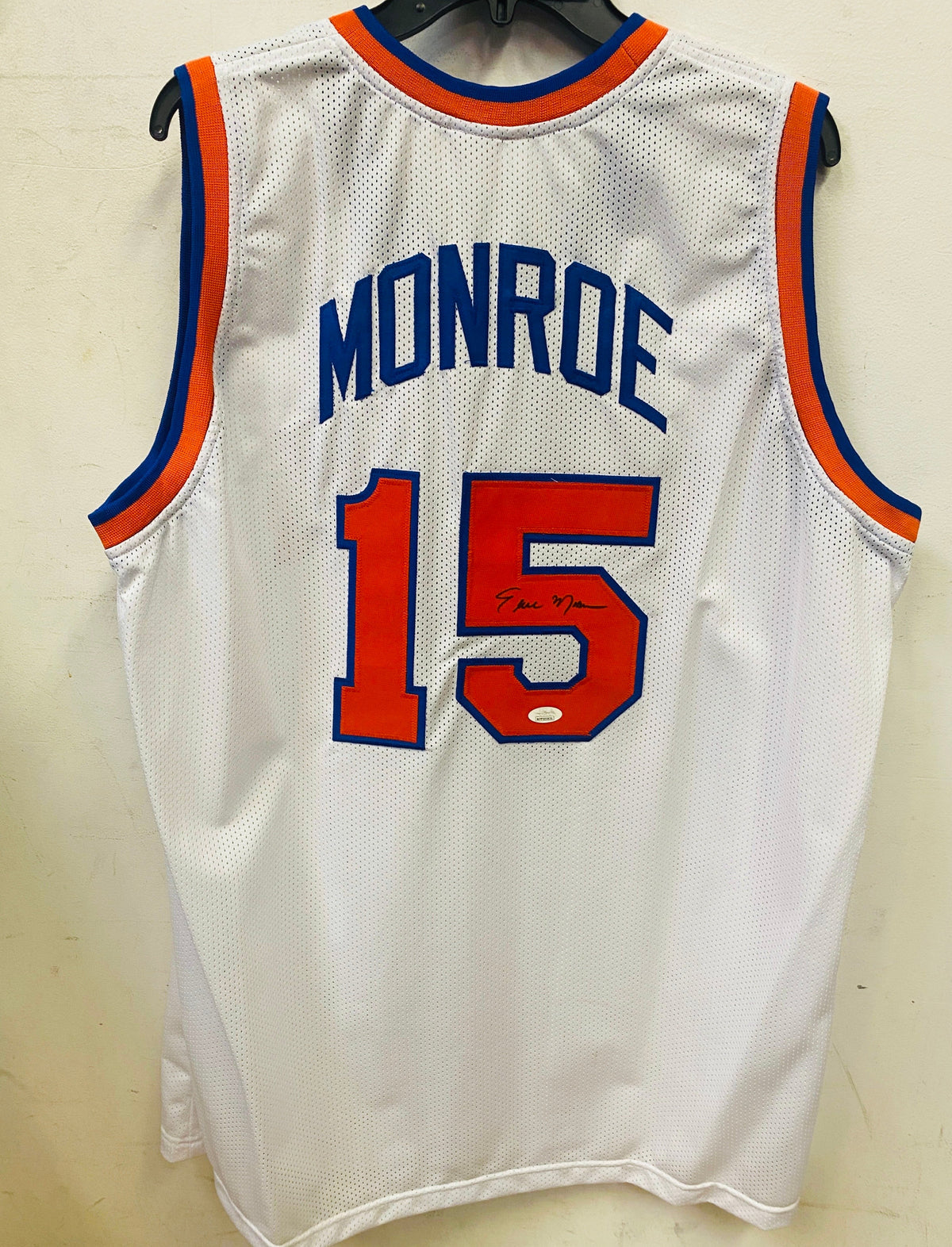 Earl Monroe New York Knicks autographed jersey JSA product image 1