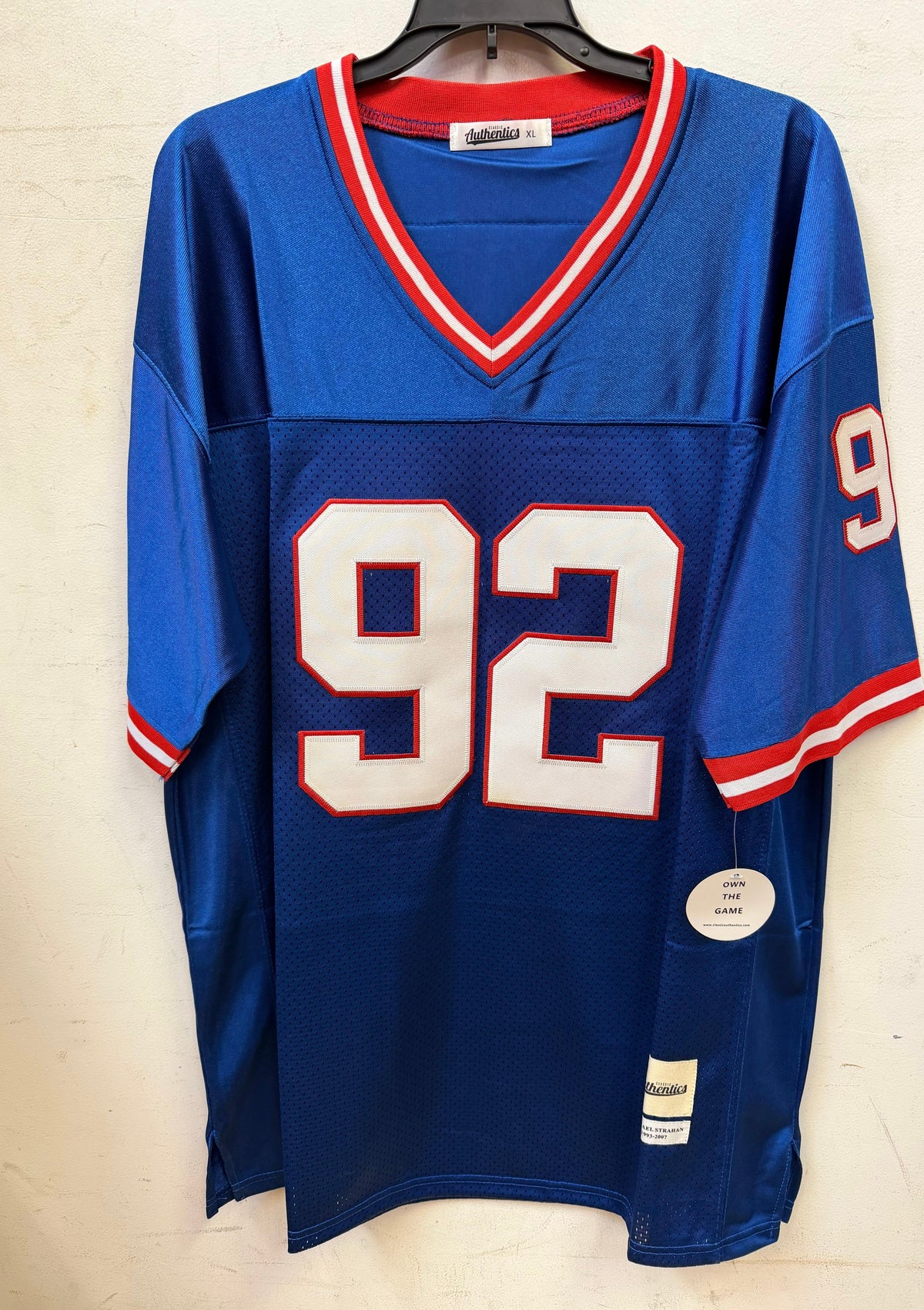 Michael Strahan New York Giants autographed jersey COA product image 3