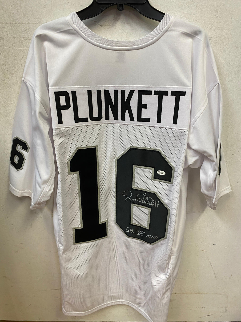 Jim Plunkett Oakland Raiders autographed jersey JSA product image 1
