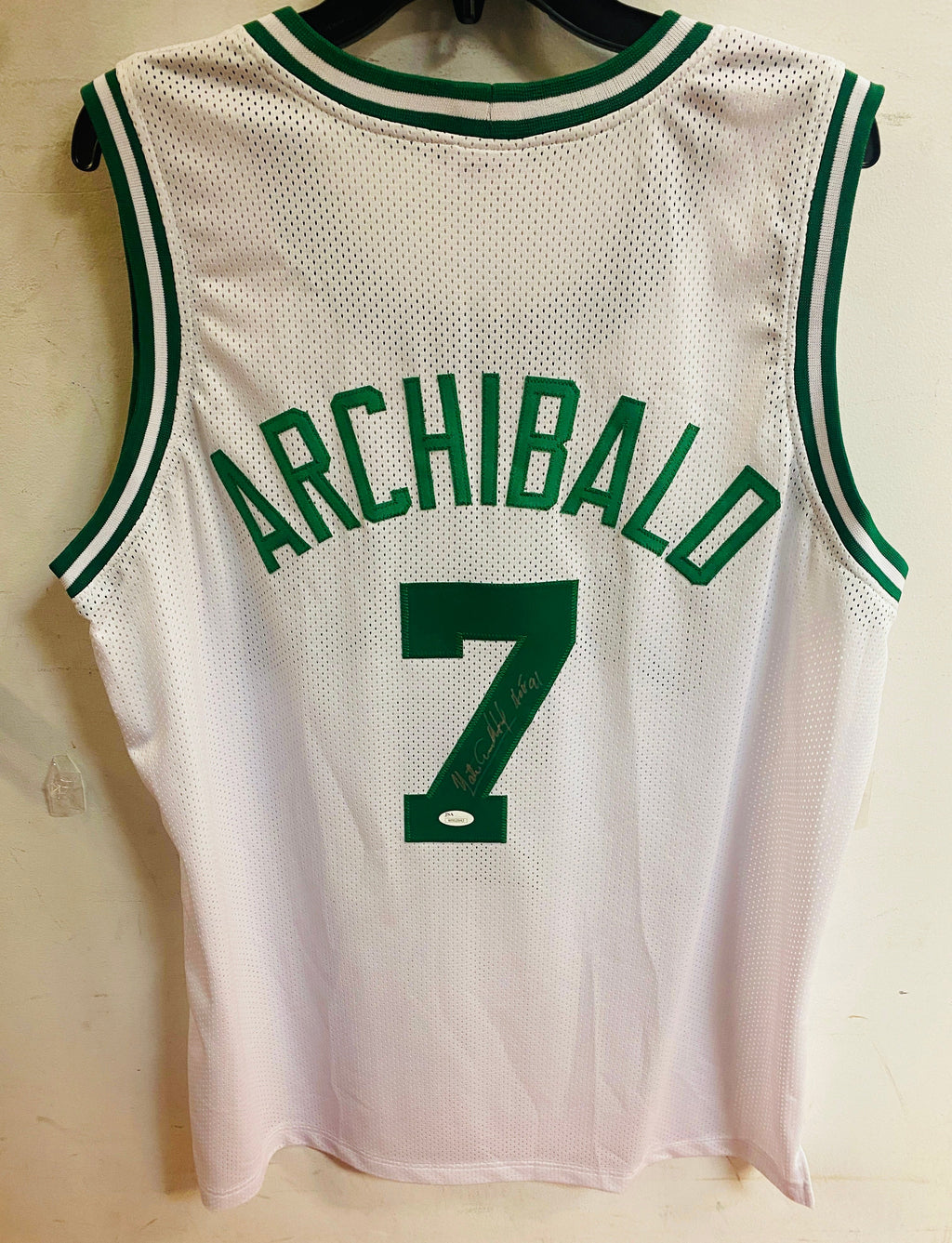 Nate Archibald autographed Boston Celtics jersey JSA product image 1