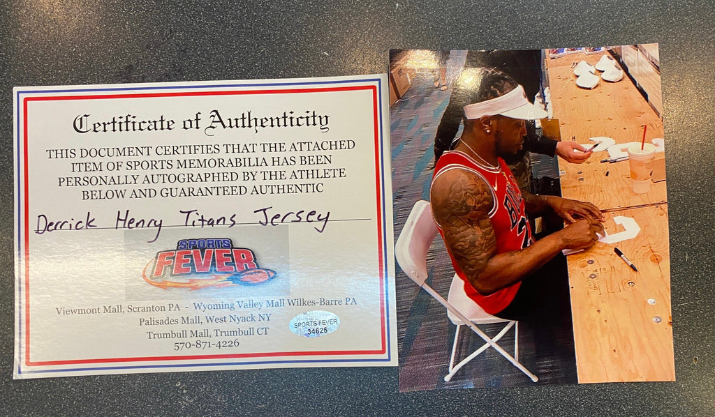 Derrick Henry Houston Oilers Tennessee Titans autographed product image 3