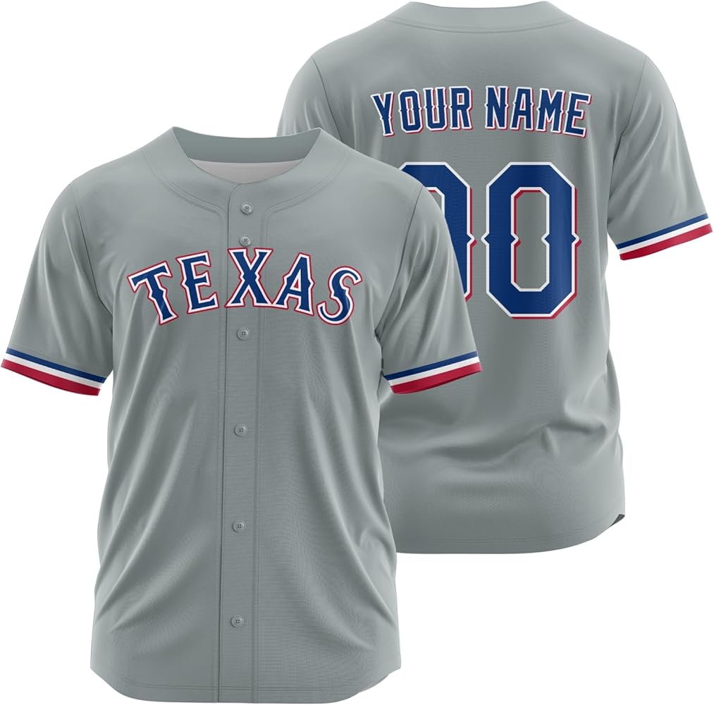 Any Name and Number Texas Rangers customized YOUTH KIDS product image 1
