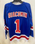 Eddie Giacomin New York Rangers autographed jersey JSA product image 1