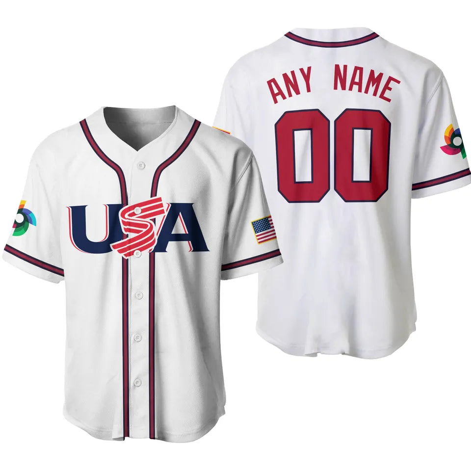 Any Name and Number customized YOUTH KIDS Team USA baseball product image 1