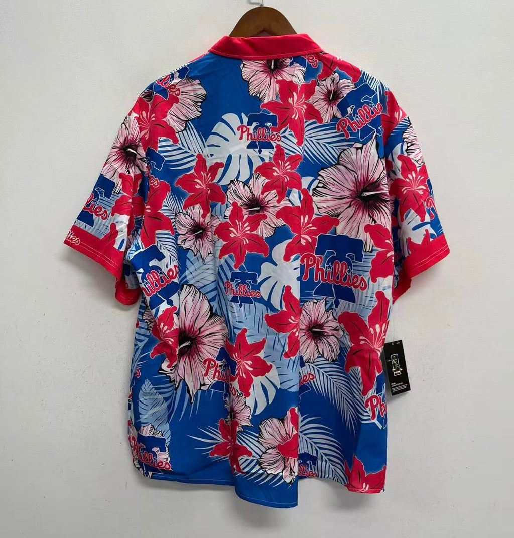 Philadelphia Phillies Official MLB Floral Palm Hawaiian product image 2