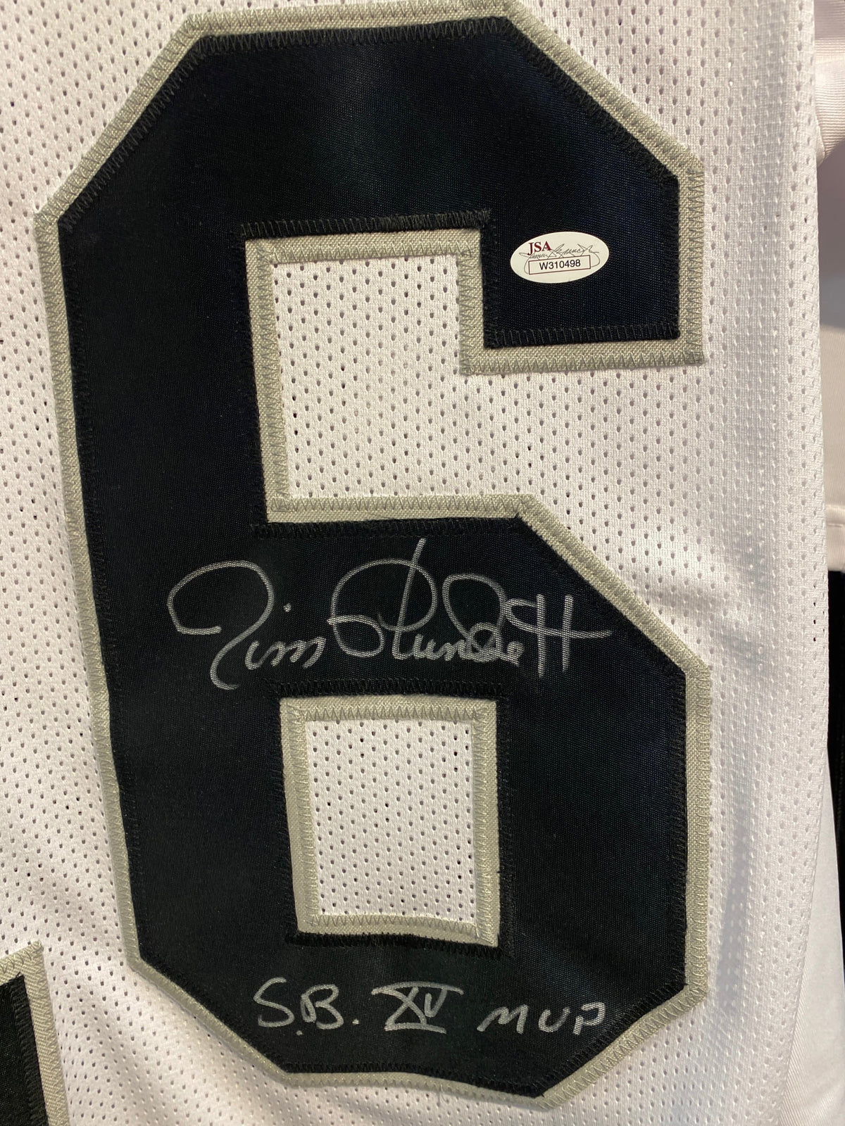 Jim Plunkett Oakland Raiders autographed jersey JSA product image 2