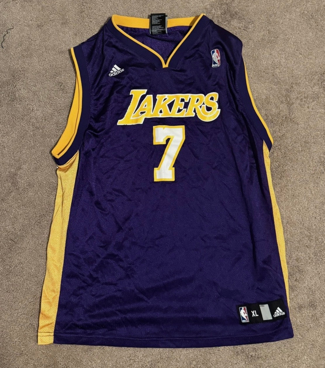 Lamar Odom Los Angeles Lakers Official NBA Adidas Jersey product image 2
