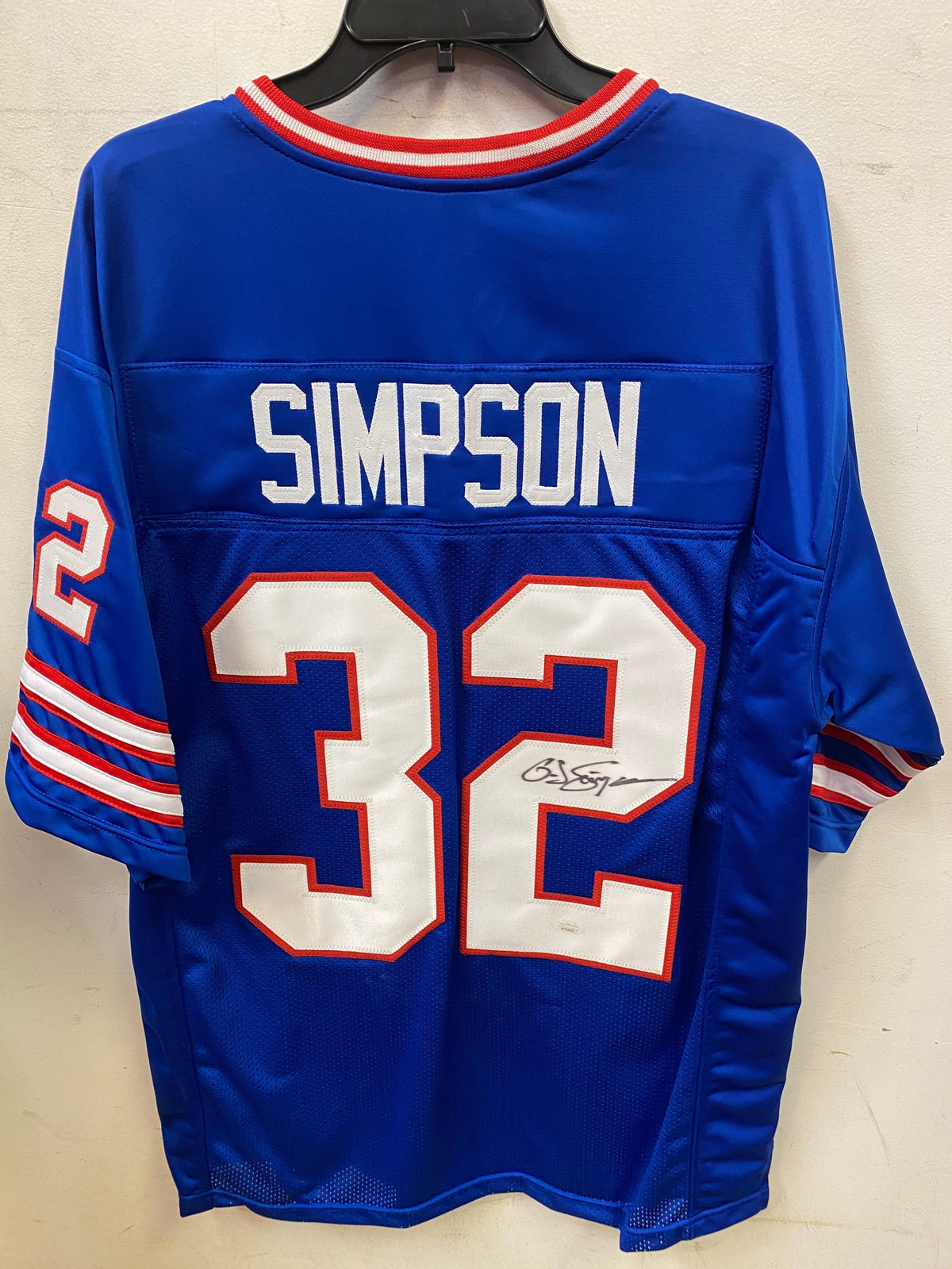 O.J. Simpson autographed Buffalo Bills Custom jersey JSA product image 1