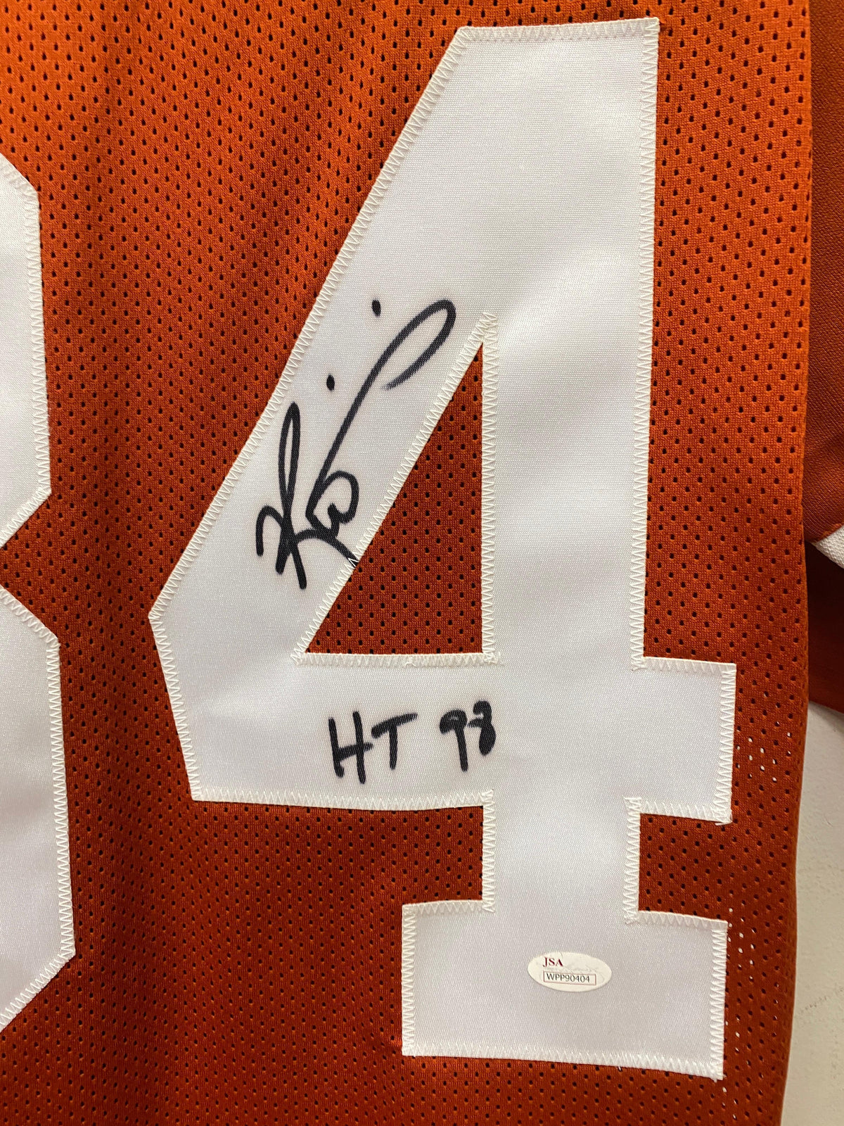 Ricky Williams Texas Longhorns autographed jersey With JSA product image 2