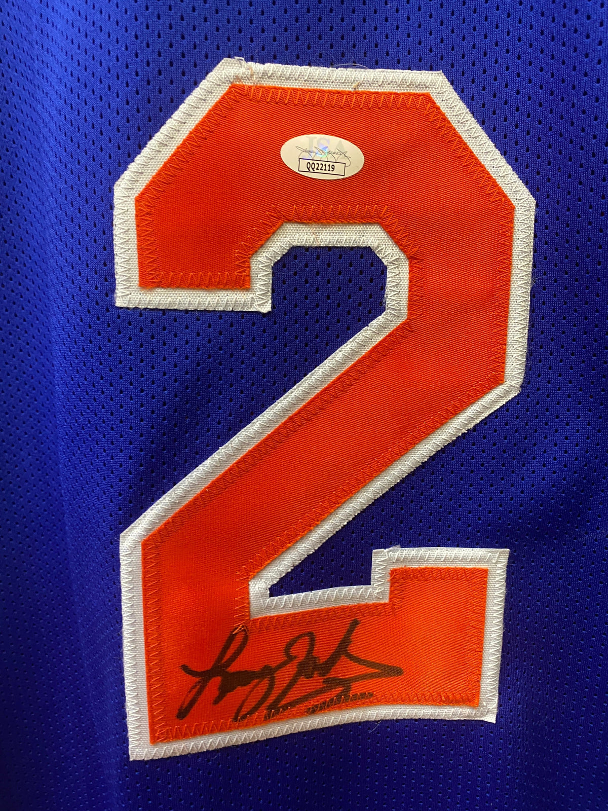 Larry Johnson New York Knicks GRANDMA autographed jersey product image 3