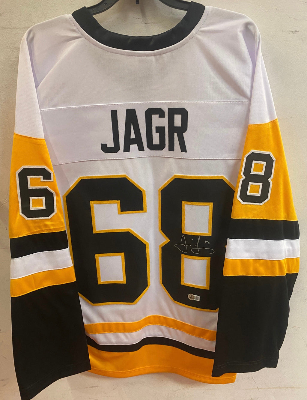 Jaromir Jagr autographed Pittsburgh Penguins custom jersey product image 1