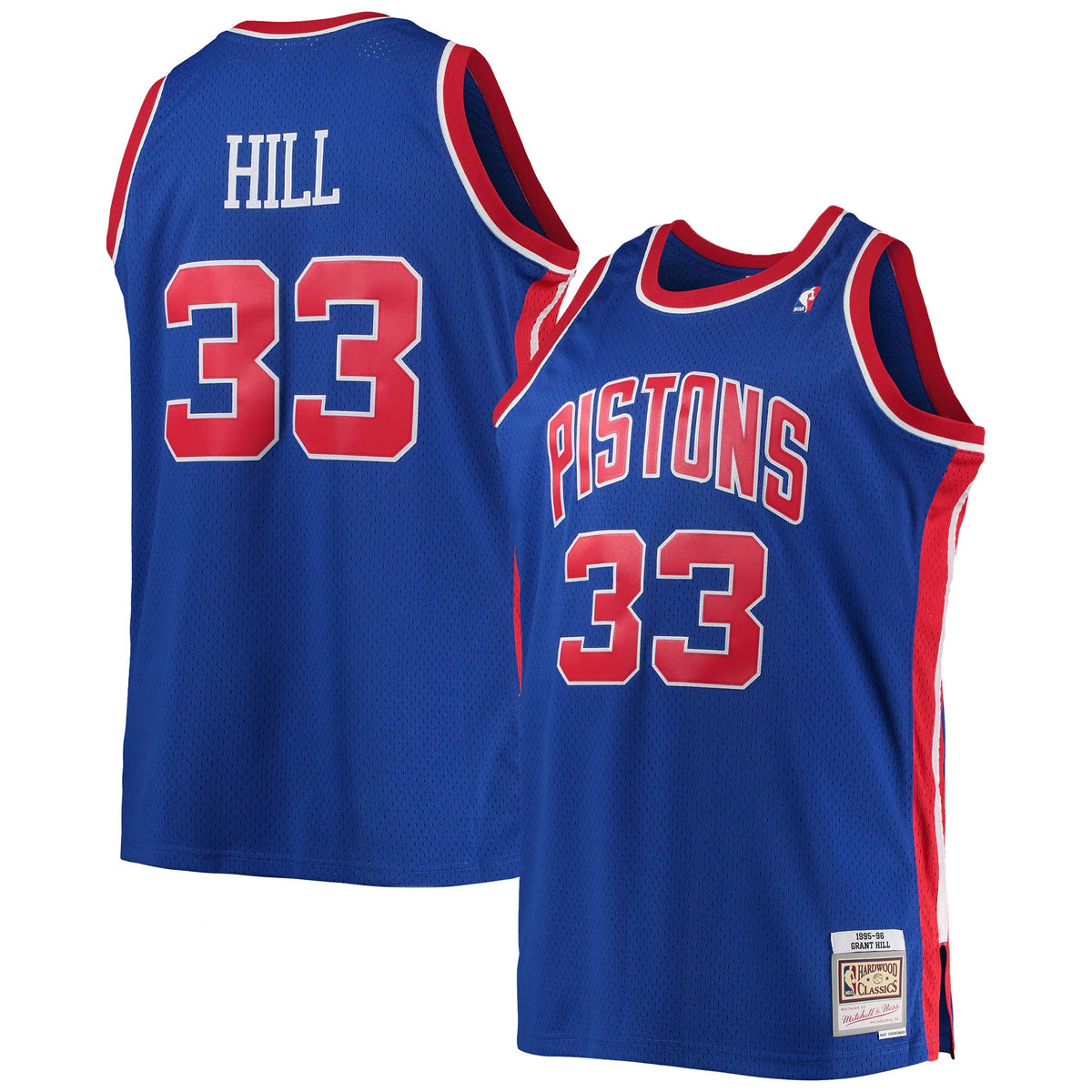 Grant Hill 1995-96 Detroit Pistons Official NBA Mitchell & product image 1