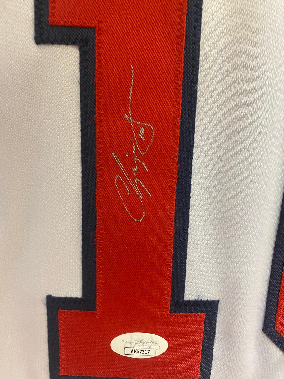 Chipper Jones Atlanta Braves autographed jersey JSA COA product image 2
