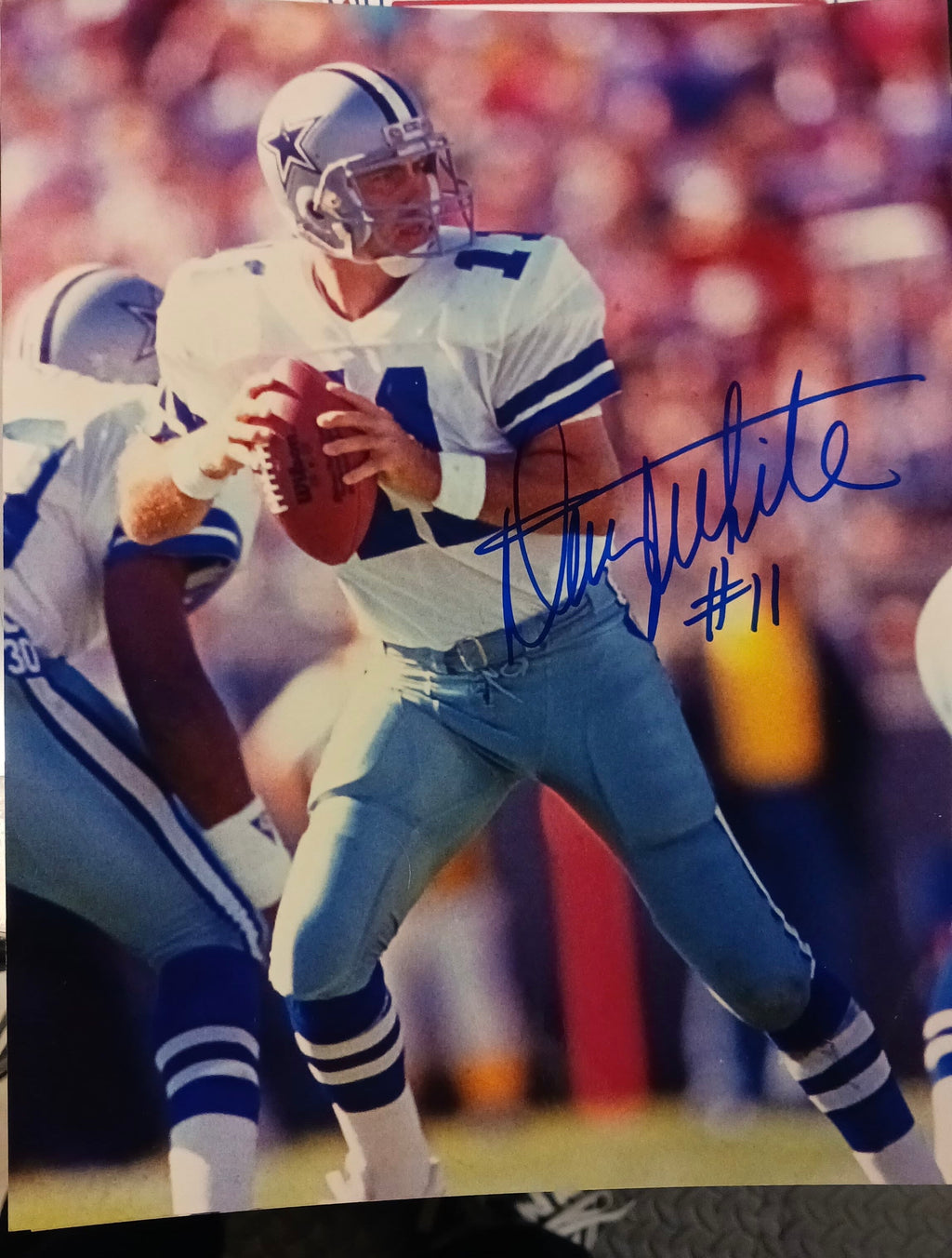 Danny White Dallas Cowboys Autographed 8x10 photo with COA product image 2