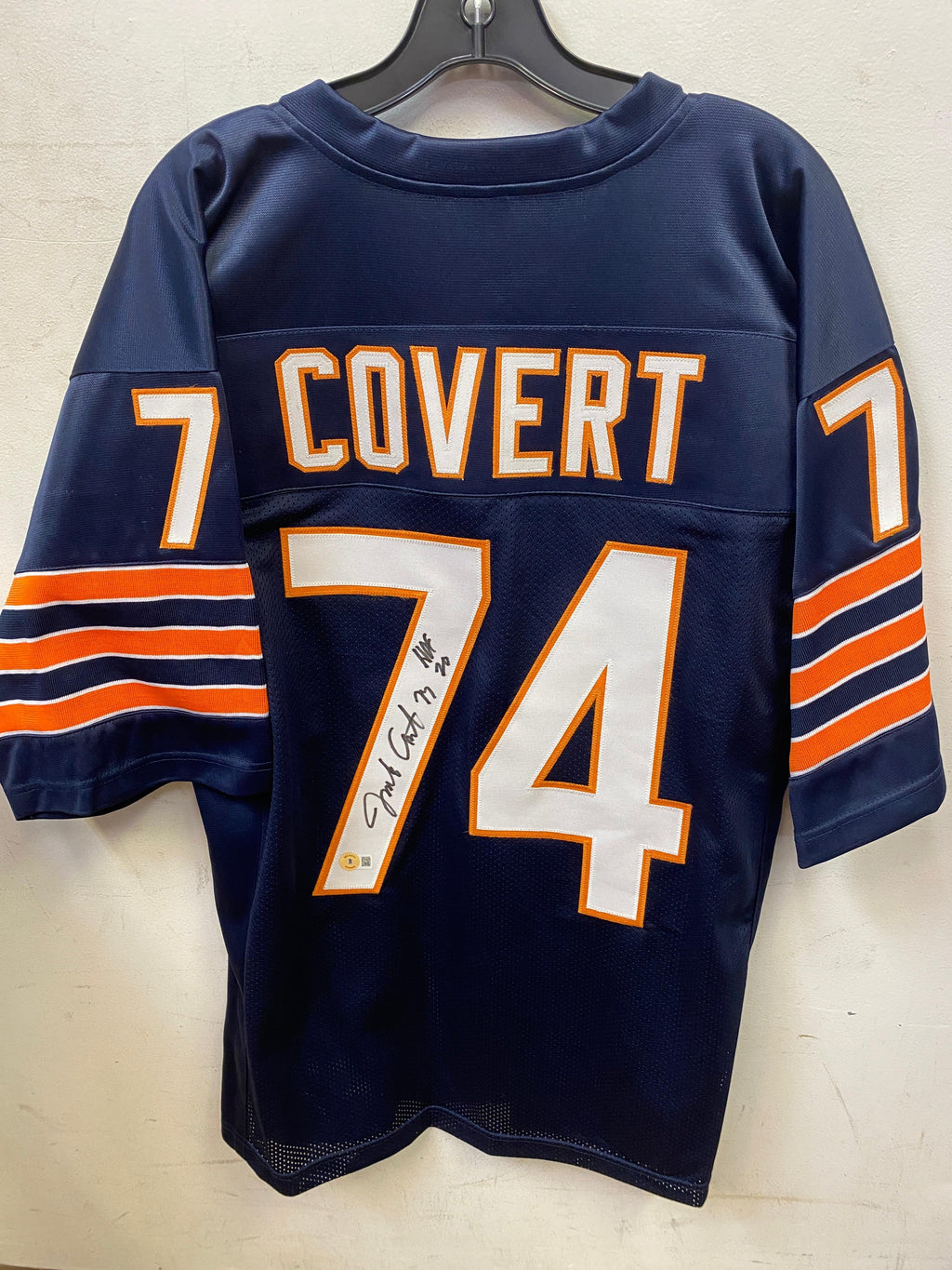 Jim Jimbo Covert autographed Chicago Bears jersey Beckett product image 1