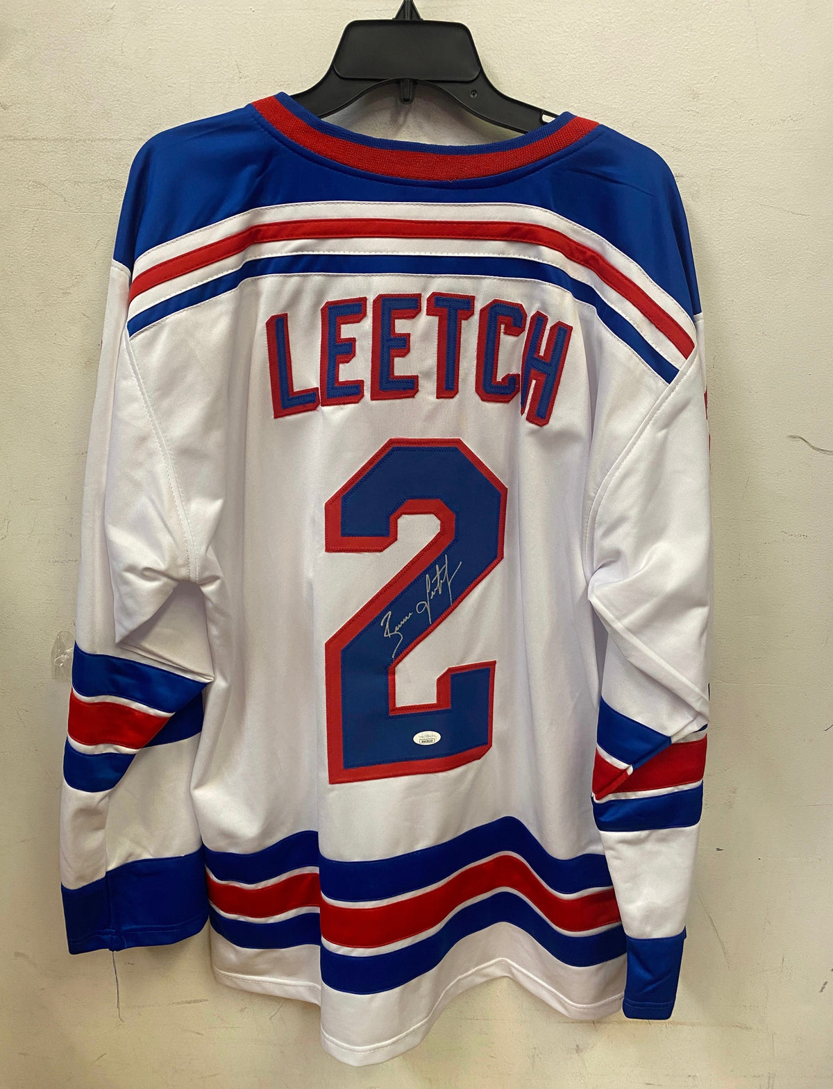 Brian Leetch New York Rangers autographed jersey JSA product image 1