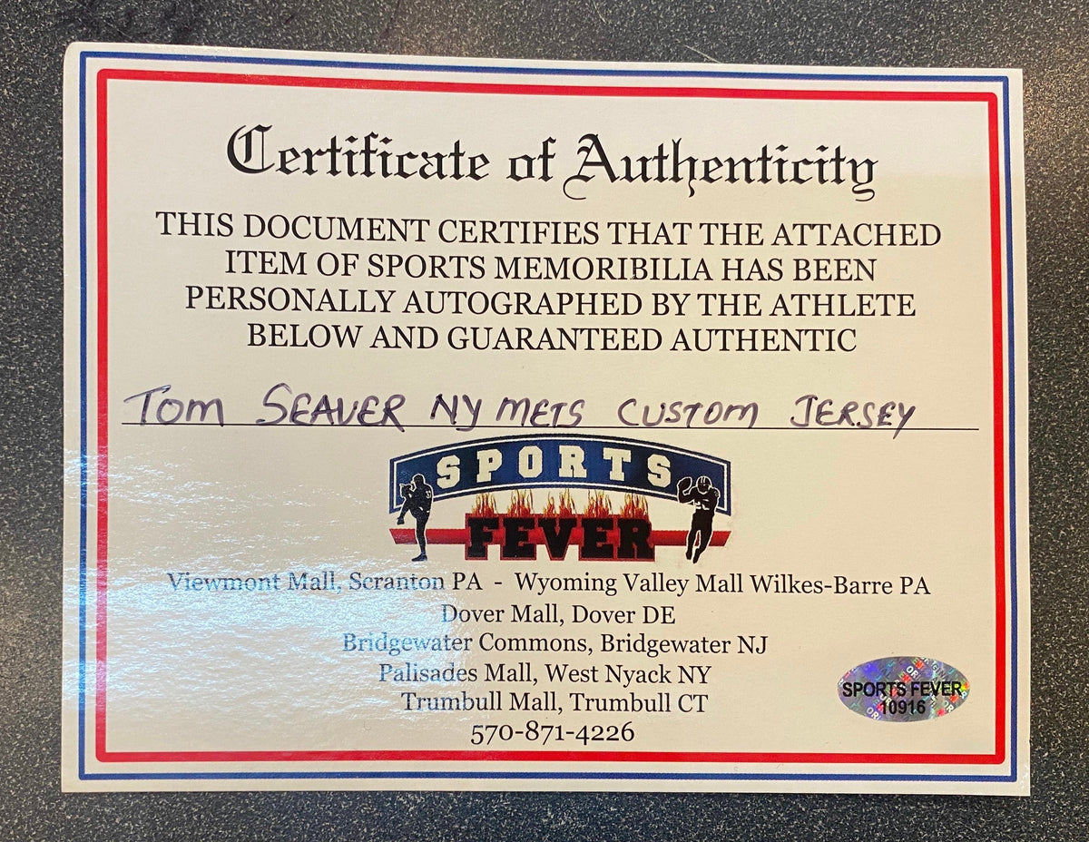 Tom Seaver autographed New York Mets jersey COA product image 4