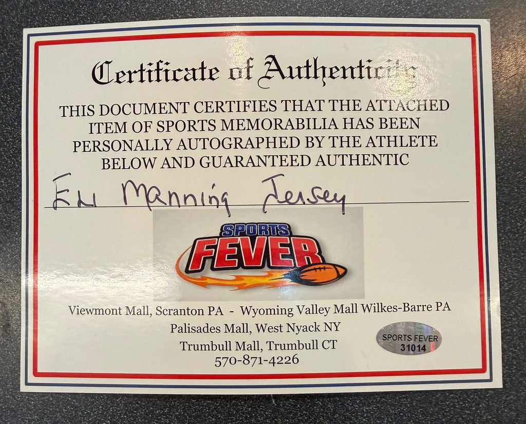 Eli Manning New York Giants autographed jersey COA product image 4
