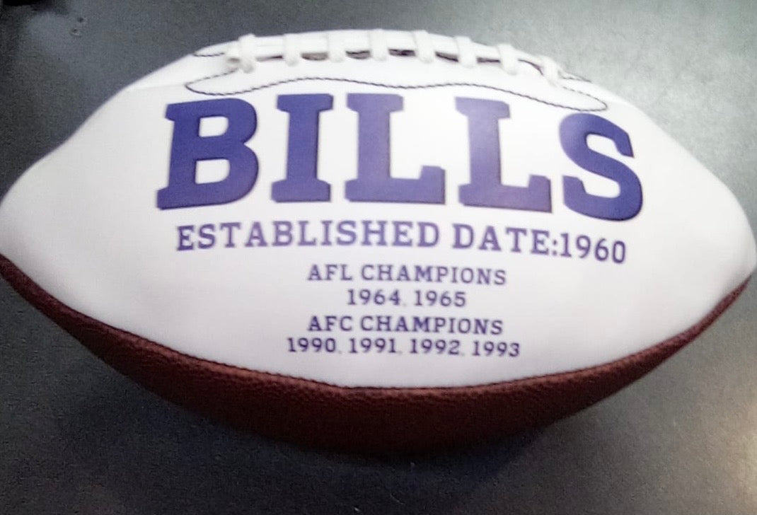 Buffalo Bills Full Size logo Autograph Signature Football product image 3