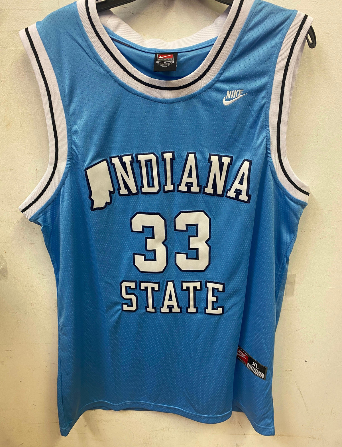Larry Bird autographed Indiana State Nike jersey COA Photo product image 2