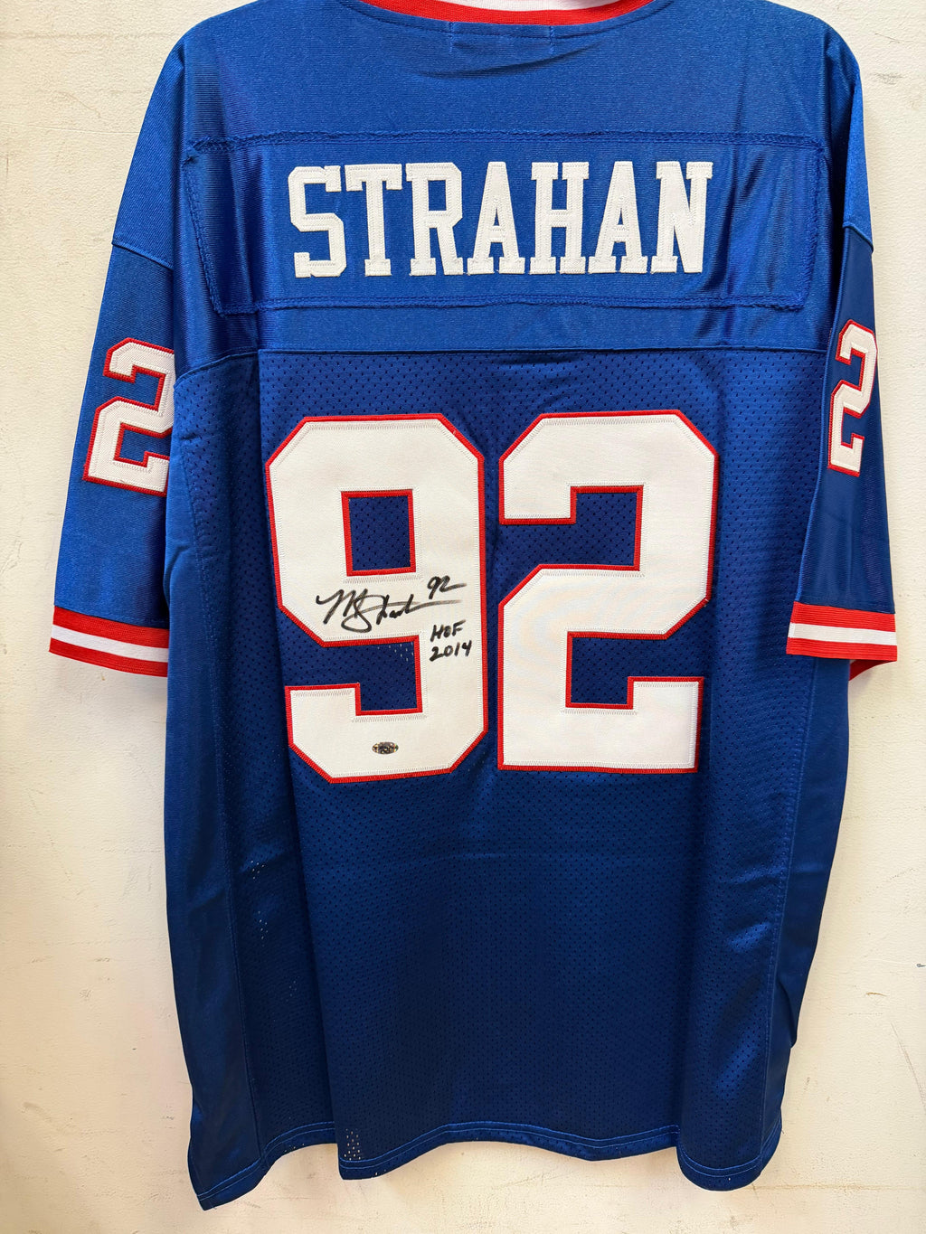 Michael Strahan New York Giants autographed jersey COA product image 1