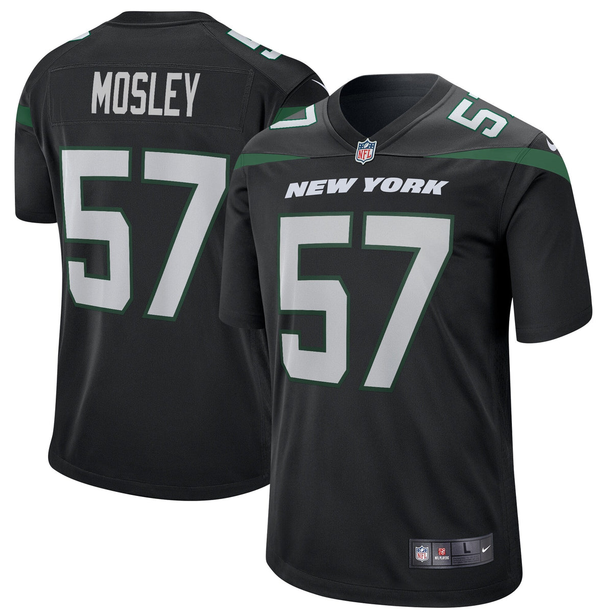 C.J. Mosely New York Jets Official NFL Nike Jersey black product image 1
