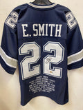 Emmitt Smith autographed Dallas Cowboys stat jersey Beckett product image 1