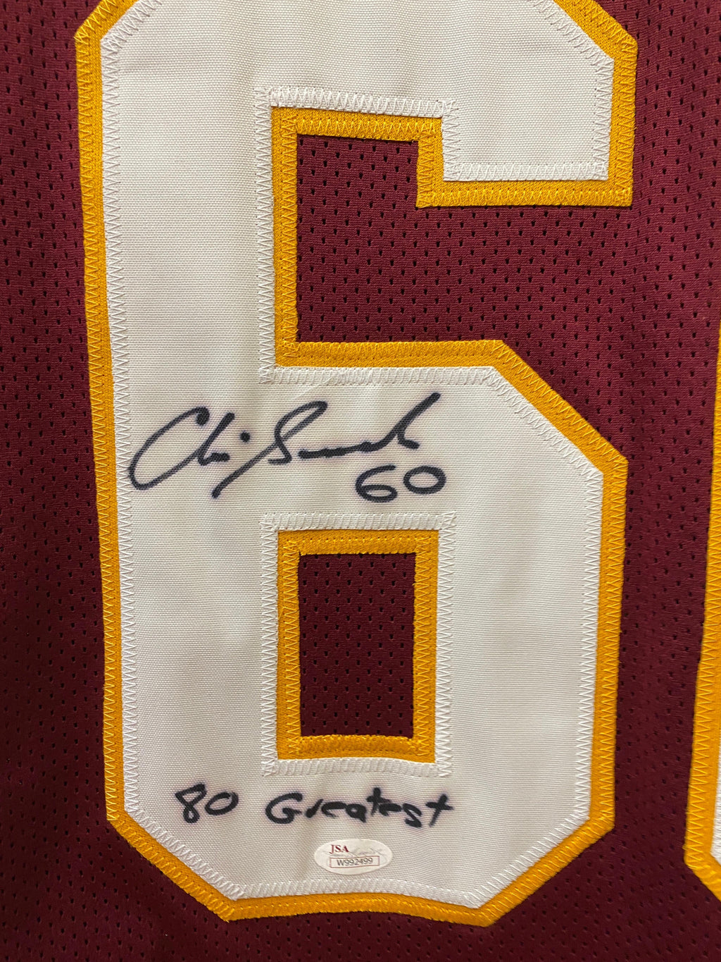 Chris Samuels Washington Redskins autographed jersey with product image 2