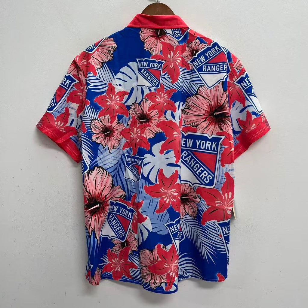 New York Rangers NHL Floral Palm shirt adult sizes product image 2