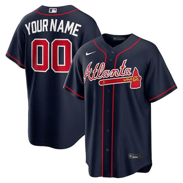 Atlanta Braves Any Name and Number customized YOUTH KIDS product image 1