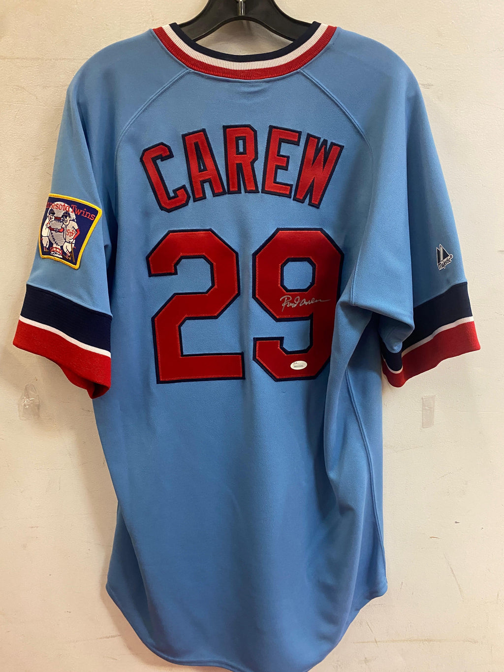 Rod Carew autographed Minnesota Twins Official MLB Majestic product image 1