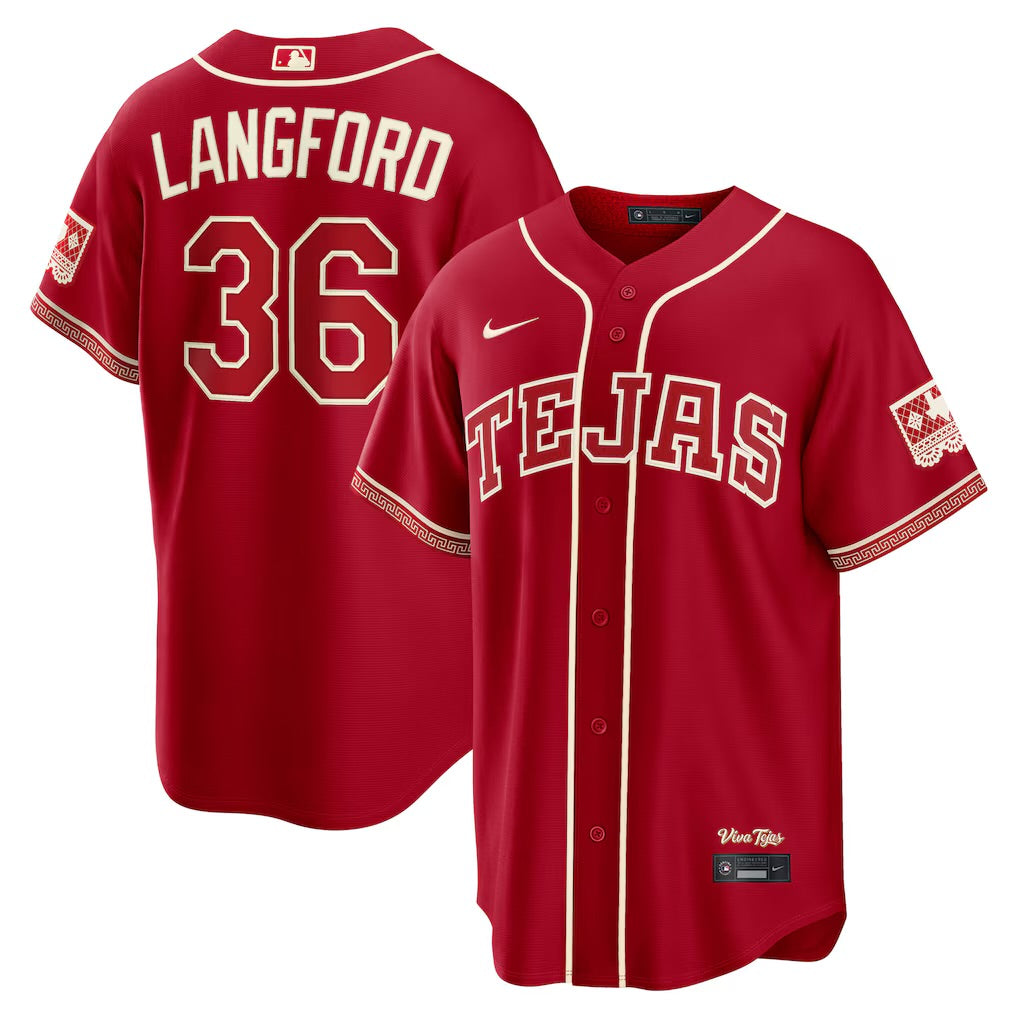 Any name & Number Custom Texas Rangers Official MLB Nike product image 4