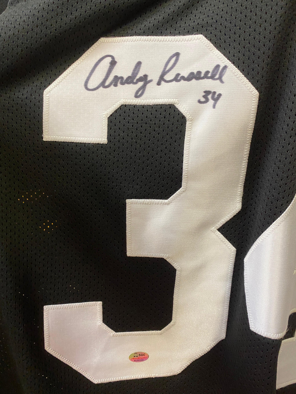 Andy Russell Pittsburgh Steelers autographed jersey SGC COA product image 2