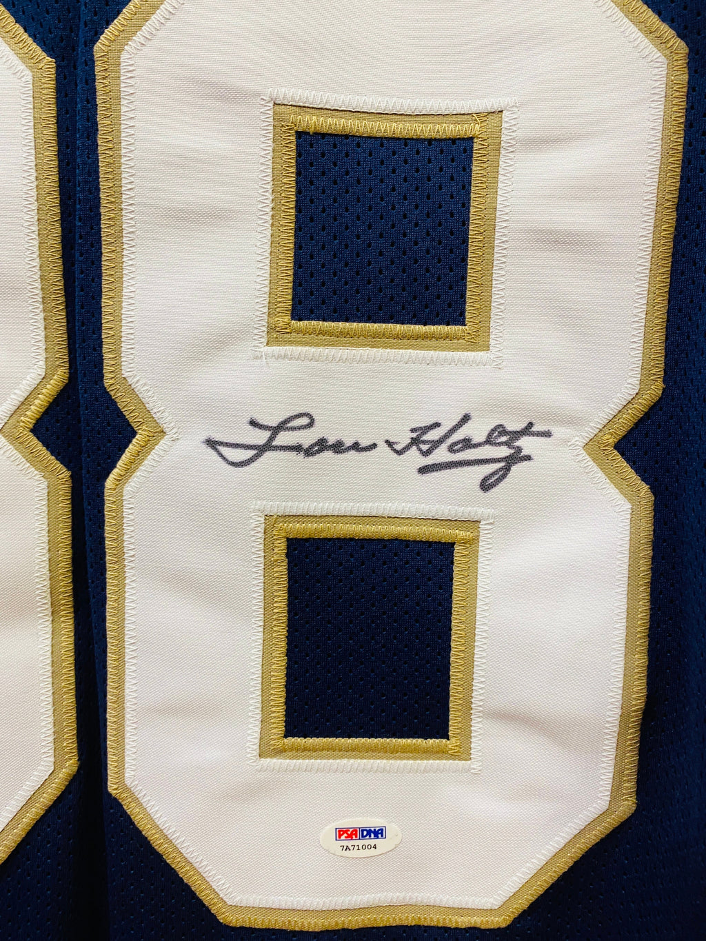 Lou Holtz 1988 Notre Dame Fighting Irish autographed jersey product image 2