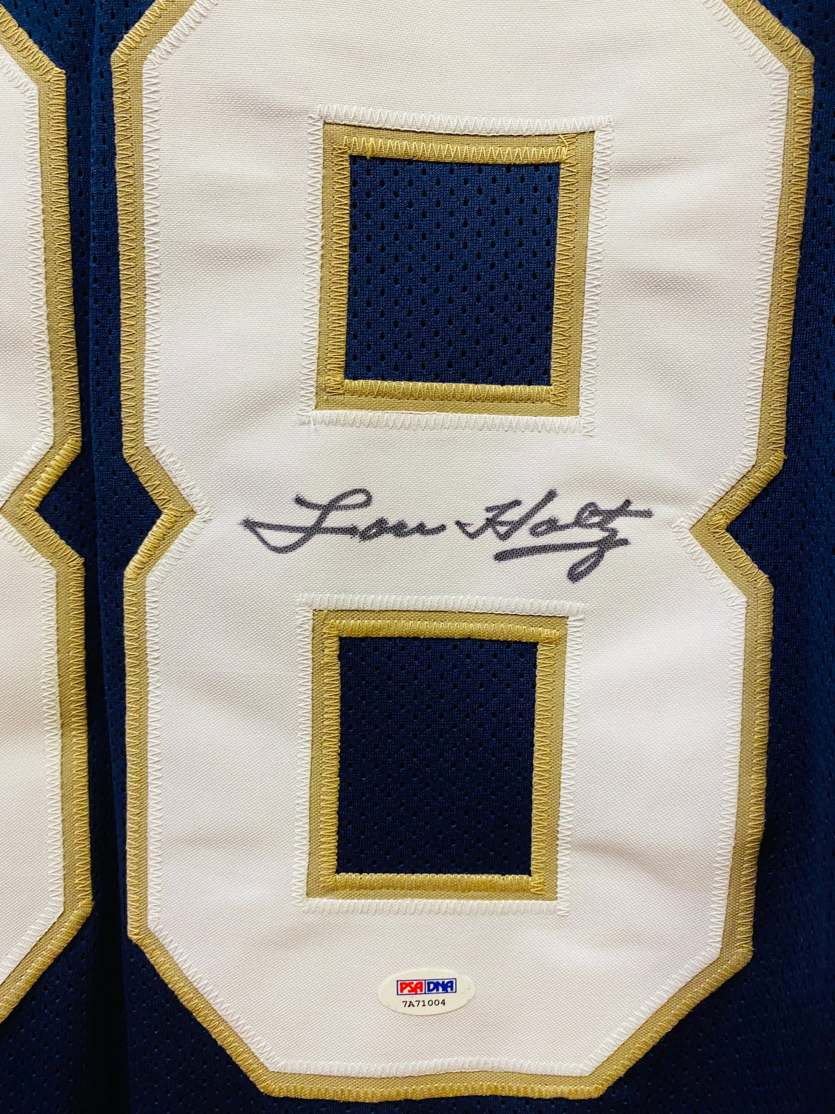 Lou Holtz 1988 Notre Dame Fighting Irish autographed jersey product image 2