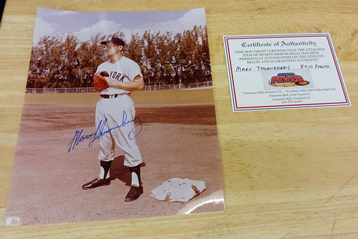 Marv Throneberry New York Yankees Autographed 8x10 photo product image 1