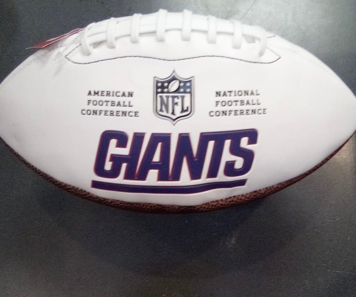 New York Giants Full Size logo Autograph Signature Football product image 3