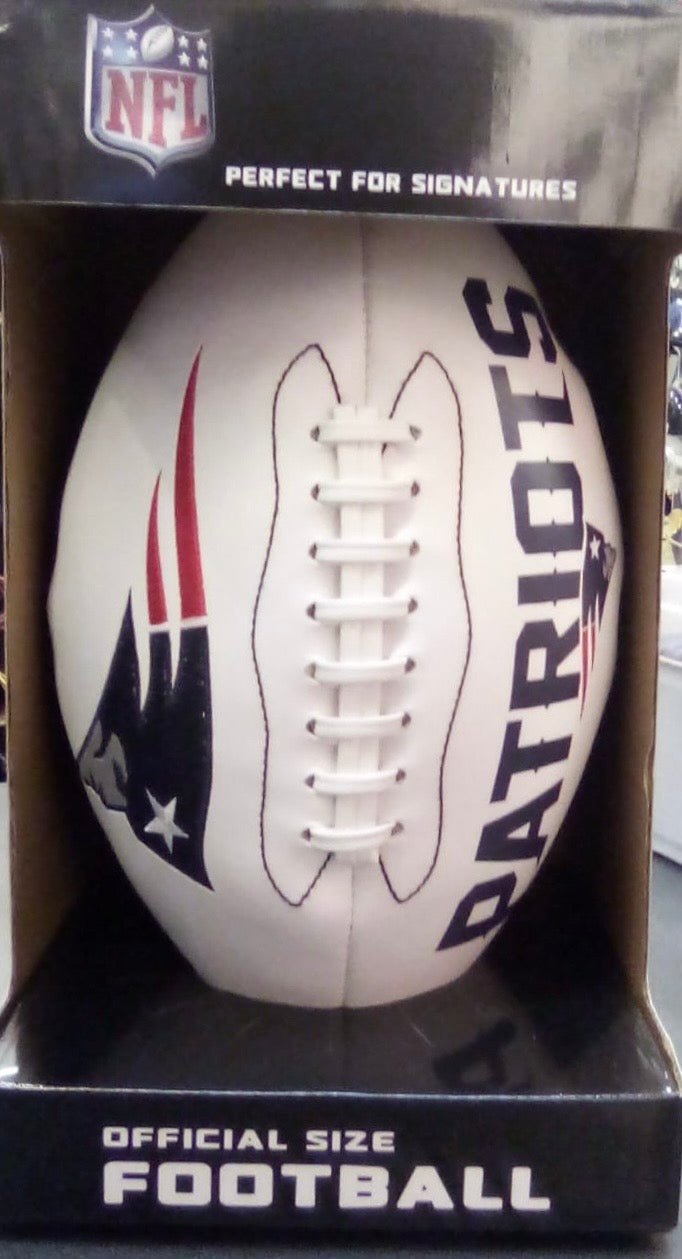 New England Patriots Full Size logo Autograph Signature product image 1