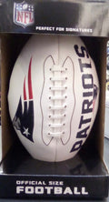 New England Patriots Full Size logo Autograph Signature product image 1