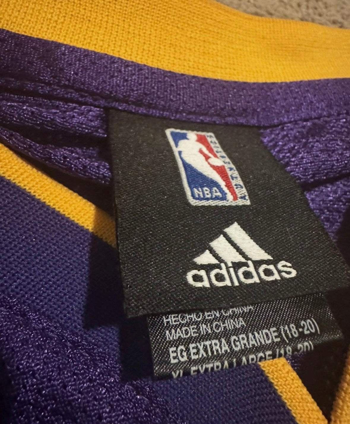 Lamar Odom Los Angeles Lakers Official NBA Adidas Jersey product image 3
