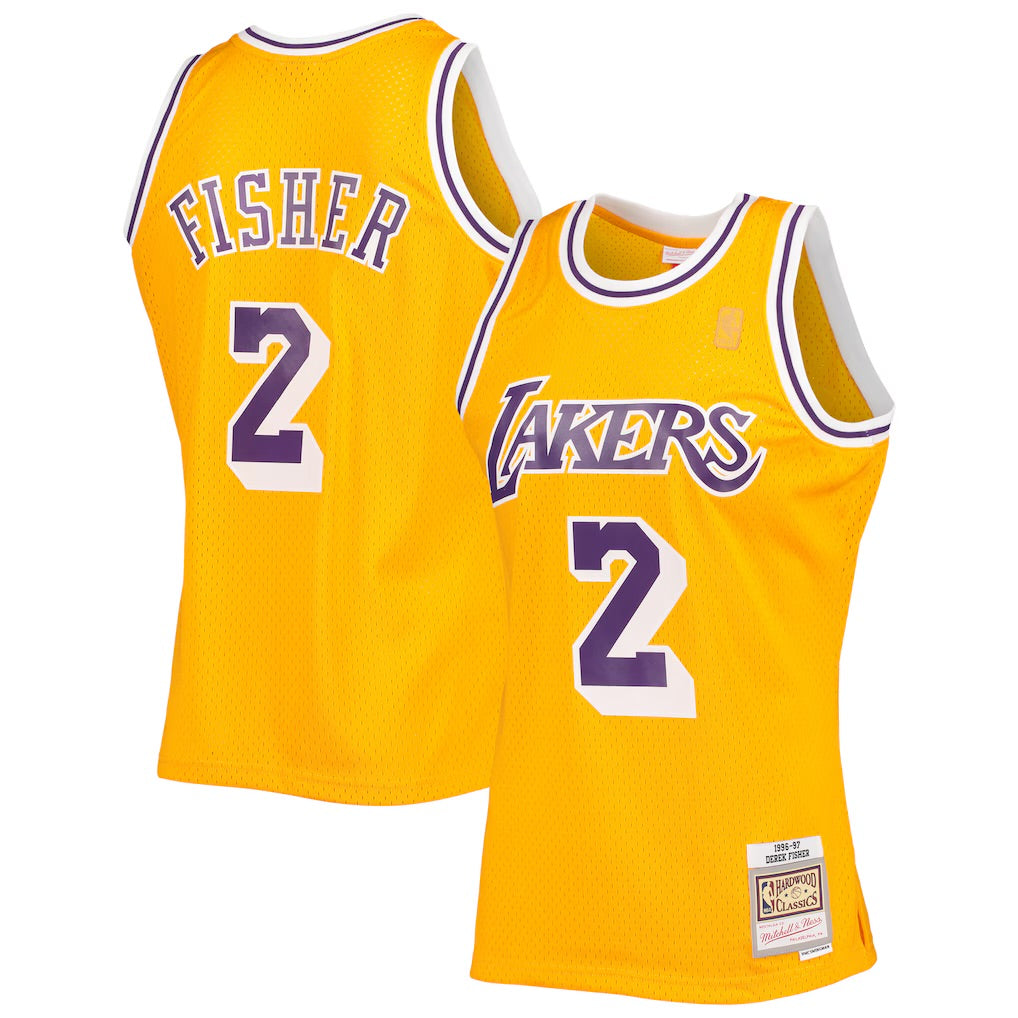 Derek Fisher Los Angeles Lakers Official NBA Mitchell & product image 1