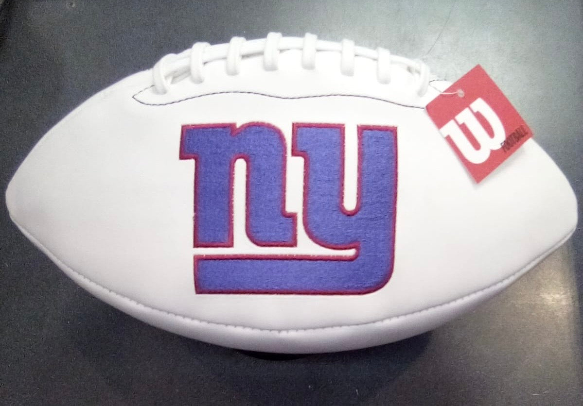 New York Giants Full Size logo Autograph Signature Football product image 2