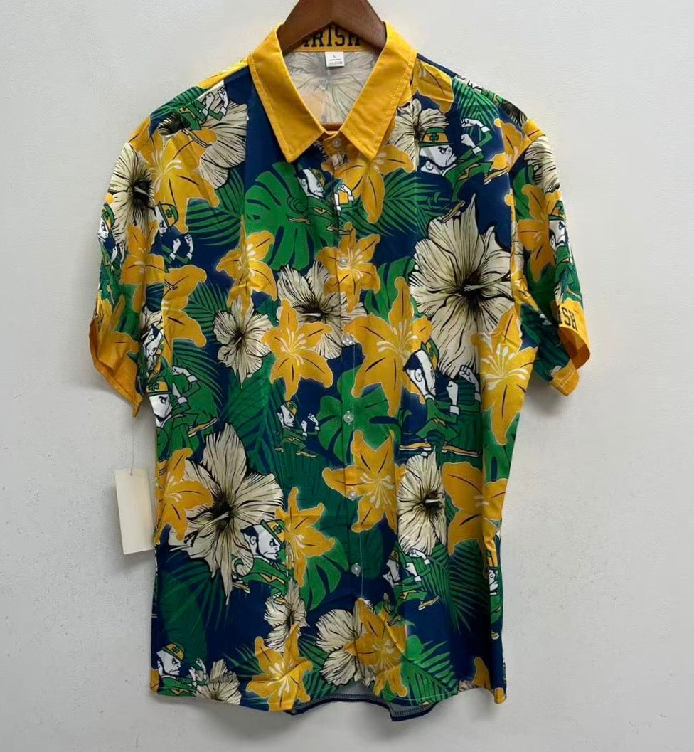 Notre Dame Figting Irish Official NCAA Floral Palm shirt product image 1