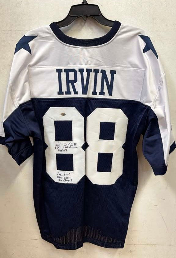 Michael Irvin autographed Dallas Cowboys custom jersey COA product image 1