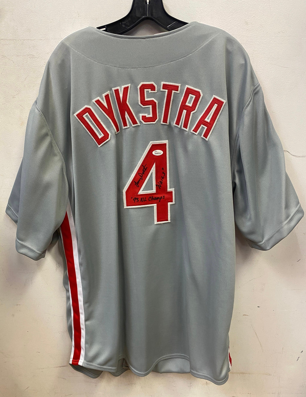 Len Lenny Dykstra Philadelphia Phillies autographed jersey product image 1