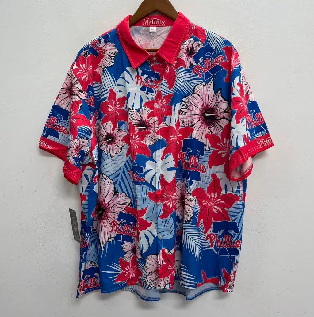 Philadelphia Phillies Official MLB Floral Palm Hawaiian product image 1